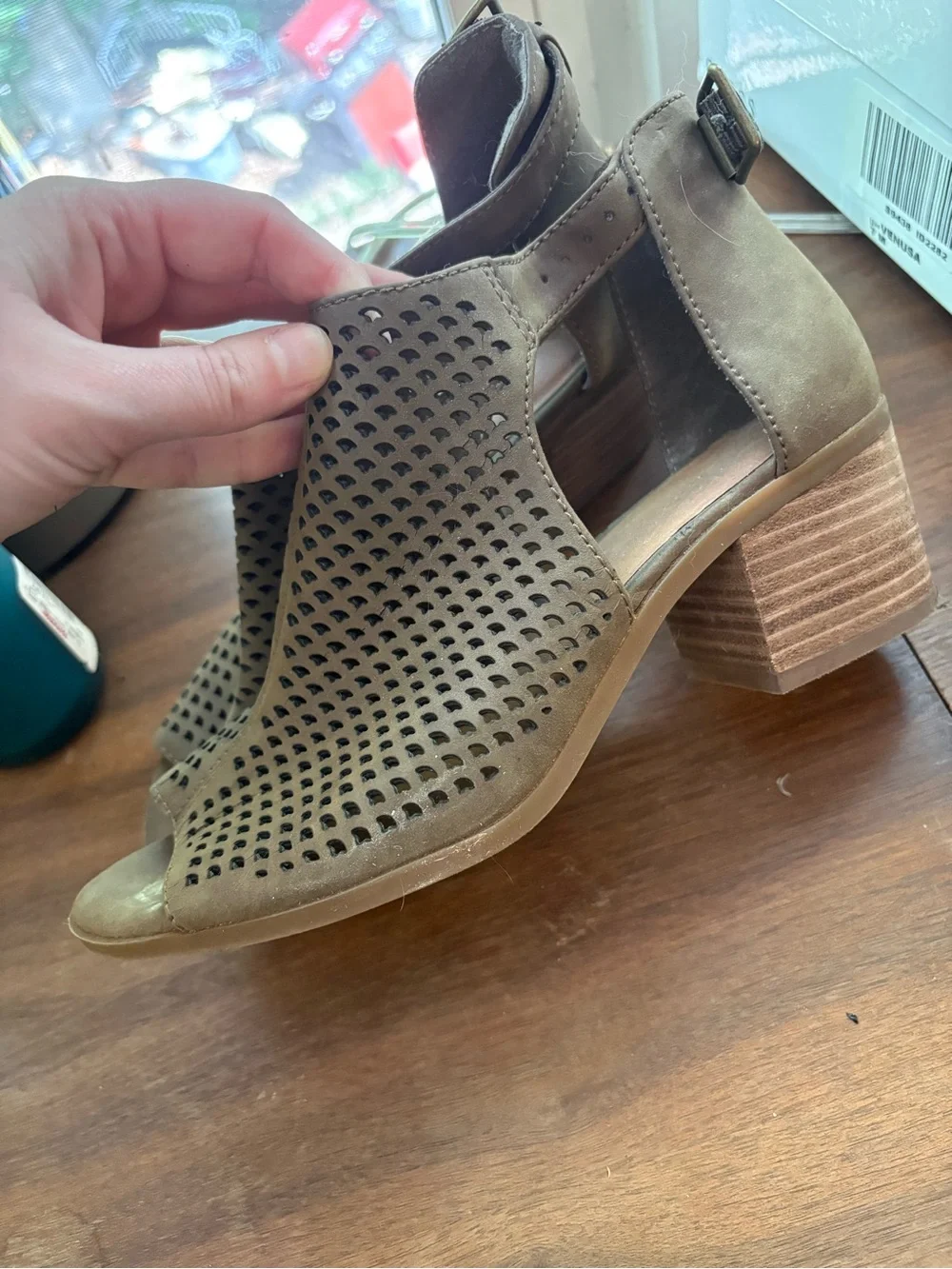 Jessica Simpson open toe booties